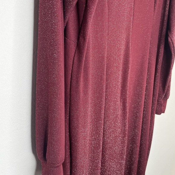 Savage x Fenty Sleep & Shine Metallic Red Cocoa Hooded Onesie Jumpsuit 1X - Picture 11 of 14